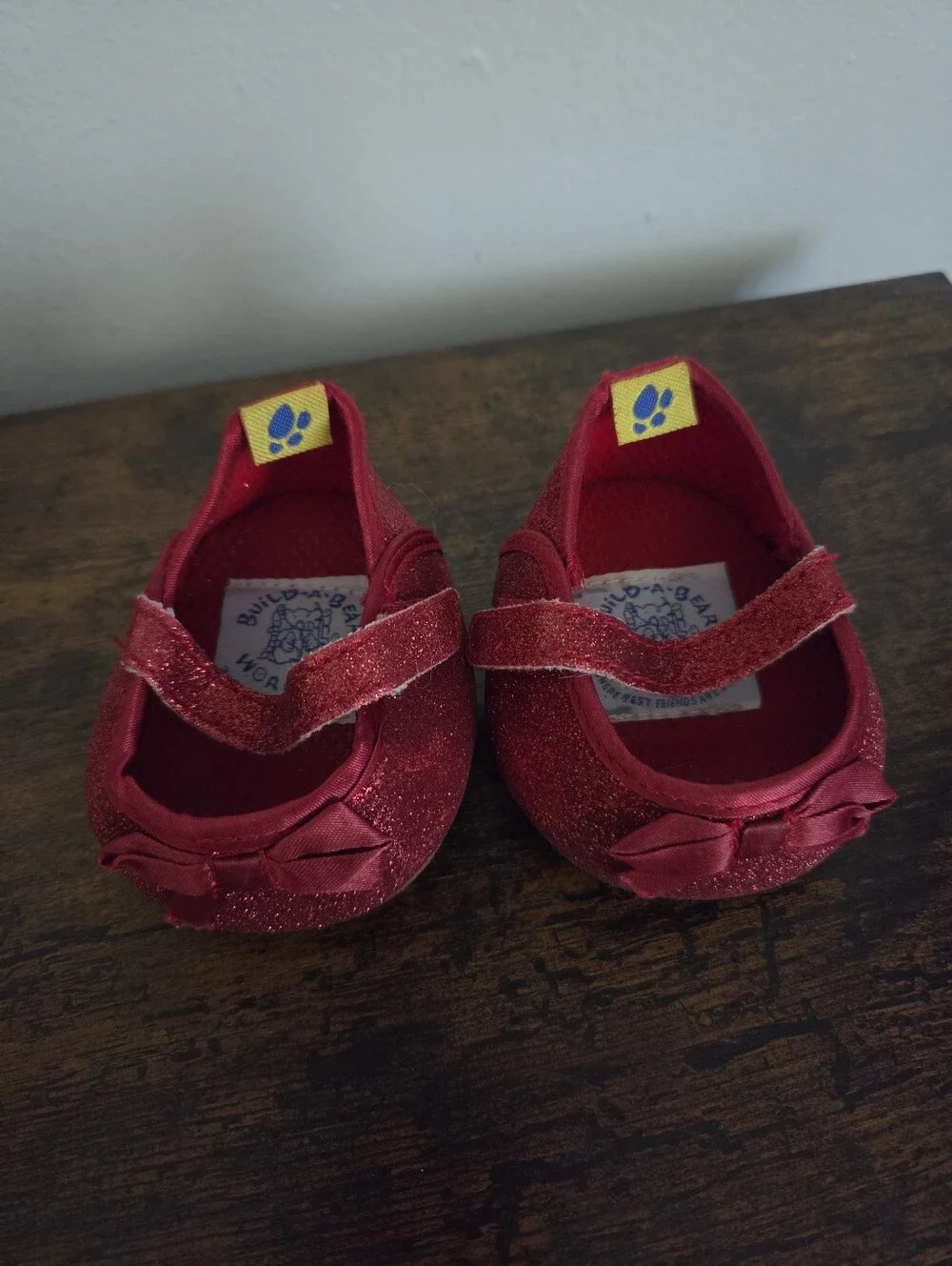 Build A Bear Sparkly Ruby Red Shoes